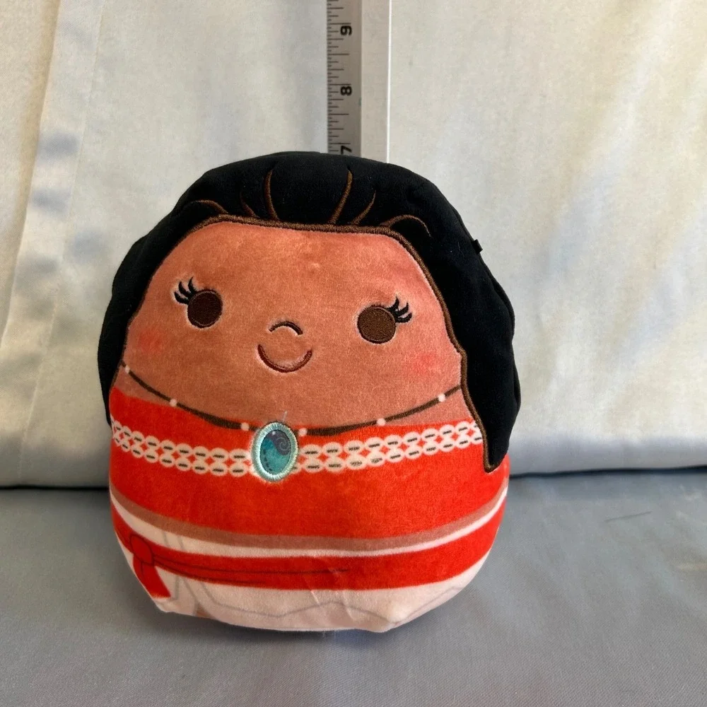 Disney Moana Squishmallow 8 Inch Kellytoy Plush Stuffed Animal Toy Orange Black